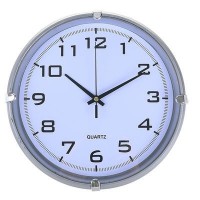 Часы настенные, серия: Классика, "Модерн", серебро, 24.5х24.5 см: 