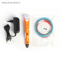 3D ручка Myriwell RP-100A, ABS, оранжевая (+ пластик, 3 цвета): 