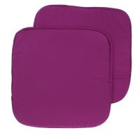 Набор подушек на стул - 2 шт., размер 34х34 см, цвет Фиолетовый: 