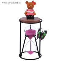 Часы песочные Медведица, с бабочкой на магните, игрушка сверху, микс песка, 8*19см: Выбор конкретных цветов и моделей не предоставляется

Размер  8 см × 8 см × 19 см