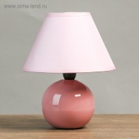 Лампа настольная "Яблочко", 25 см, 220V, розовая: 