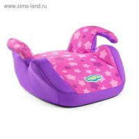 Детское кресло-бустер "Смешарики", группы 2/3 (15-36 кг/3-12 лет), полиэстер, поролон 0,8 см, цвет фиолетовый, SM/DK-550 Ezhik: 