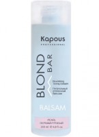 Kapous Professional Питательный оттеночный бальзам для волос Blond Bar, для оттенков блонд, перламутровый, 200 мл: 