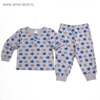 Пижама для мальчика, рост 80-86 см, цвет синий 302-AZ_М: 