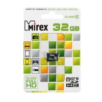 Карта памяти microSD Mirex 32 Gb class 10: 