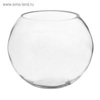 Ваза-шар "Сфера" 7,4 л: допускается наличие пузырьков воздуха в стекле