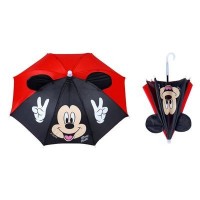 Зонт детский "Отличное настроение", Микки Маус, 8 спиц, d=51 см, с ушками: 