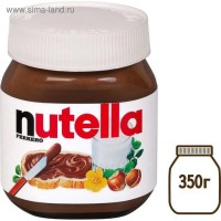 Паста шоколадно-ореховая NUTELLA 350г/с какао: 