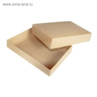 Коробка крафт из рифленого картона 30 х 20 х 5 см: 
