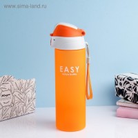 Бутылка для воды "Easy" 600 мл, микс, 6.5х24 см: 