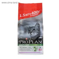Сухой корм PROPLAN для стерилизованных кошек, индейка,1,5 кг + 400 г: 