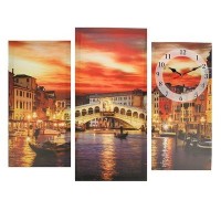 Часы настенные модульные «Мост в Венеции», 60 × 80 см: 