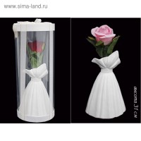 Ваза подарочная Rose в подарочной упаковке, платье, керамика, 31 см: Срок перемещения в РЦ Екатеринбург - 28 дней