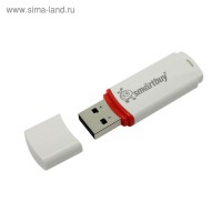 Флешка USB Smartbuy 64Gb Crown, белая: 