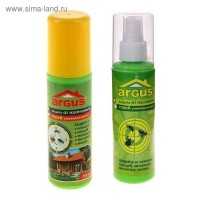 Лосьон-спрей ARGUS универсальный от комаров, клещей, мокрецов, слепней 150 мл: 