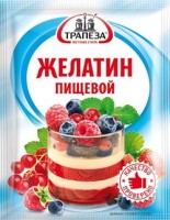 Желатин пищевой в/с (П-11) 25г "Трапеза": 