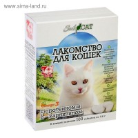 Витамины Smile Cat для кошек с протеином и L-карнитином, 100 таб: 