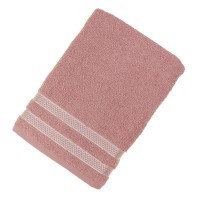 Полотенце махровое Karna Petek, 70х140 см, цв. грязно-розовый, 380г/м: 