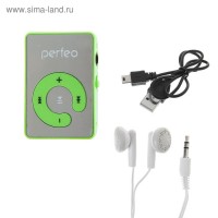 Цифровой MP3-аудиоплеер Perfeo Music Clip Color, зелёный: 