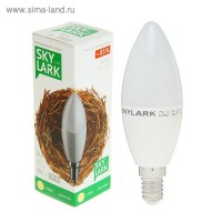 Лампа светодиодная Sky Lark, E14, C37, 7 Вт, 2700 K, теплый белый: 