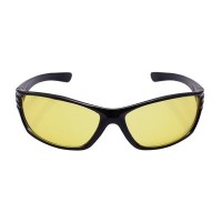 Очки солнцезащитные водительские, линза желтая, дужки черные закругленные 14*4*4см: 