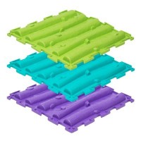 Массажный коврик 1 модуль «Орто. Лесенка», жёсткий, цвета МИКС: 