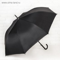 Зонт полуавтоматический «Классика», 8 спиц, R = 58 см, цвет чёрный: 