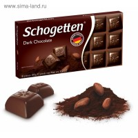 Темный шоколад Schogetten Dark Chocolate 100 г: Германия