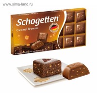 Шоколад Schogetten Caramell Brownie 100 г: Германия