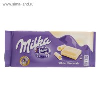 Шоколад Milka White, 100 г: 