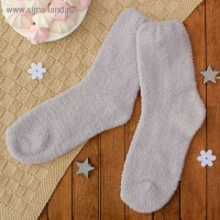 Носки махровые "Однотонные", размер 23-27, цвет серый: 