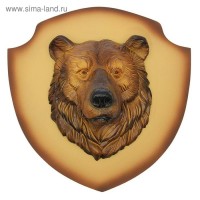 Панно "Голова медведя" бежевый щит: 