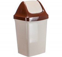 Контейнер для мусора СВИНГ 50л (беж/мрамор): Цвет: Контейнер для мусора СВИНГ 50л (беж/мрамор)
