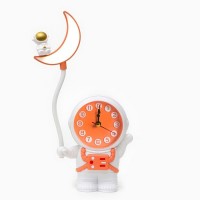Часы - будильник с подсветкой "Космонавт" детские, 2 режима, циферблат d-9 см, 15 х 28 см: 