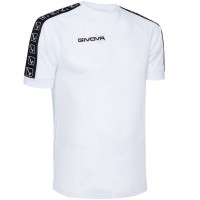 Givova Band Men Training Jersey BA02-0003: Цвет: Brand: Givova Materials: 100%polyester Brand logo sewn on the right chest and on the arms as a logo stripe elastic crew neck Raglan sleeves (short sleeves) elastic, wide cuffs straight hem elastic material regular fit pleasant wearing comfort NEW, with tags &amp; original packaging
https://www.sportspar.com/givova-band-men-training-jersey-ba02-0003