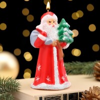 Свеча декоративная "Дед Мороз сам ёлку принёс" микс, 12,5 см: 