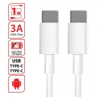 Кабель USB Type-C-Type-C с поддержкой быстрой зарядки, белый, 1 м, SONNEN, медный, 513613: Цвет: Заряжайте портативные устройства быстро и безопасно с помощью кабеля для зарядки SONNEN.
: SONNEN
: Китай
3