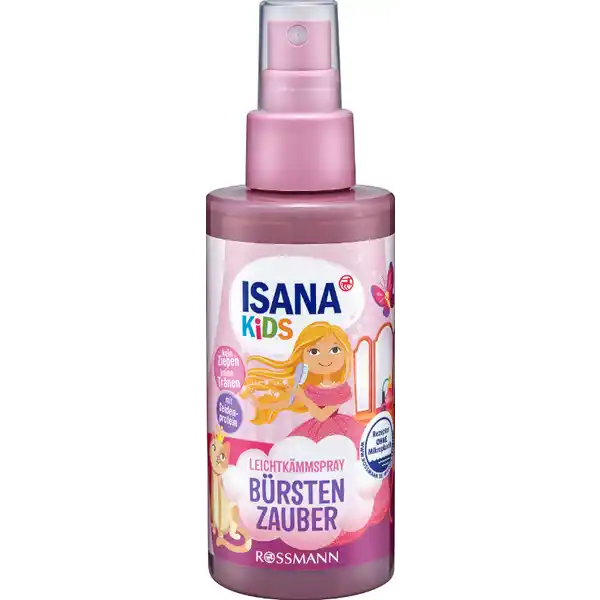 ISANA KiDS Kids Leichtkmmspray: Цвет: https://www.rossmann.de/de/baby-und-spielzeug-isana-kids-kids-leichtkaemmspray/p/4305615587974
Produktbeschreibung und details Isana Kids Leichtkmmspray BrstenzauberDiese Rezeptur ist zu   ohne Mikroplastik Kontaktdaten Dirk Rossmann GmbH Isernhgener Strae   Burgwedel wwwrossmannde UrsprungslandHerkunftsort Deutschland Testurteile Qualittssiegel ampamp Verbandszeichen Inhaltsstoffe Aqua Alcohol Denat Cetrimonium Chloride Hydrolyzed Silk Citric Acid Denatonium Benzoate Parfum Warnhinweise und wichtige Hinweise Warnhinweise HINWEIS Nicht direkt ins Gesicht und auf die Kleidung sprhen