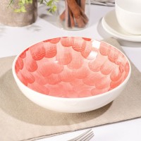 Салатник керамический Доляна «Микаэла», 680 мл, d=17,8 см, цвет красно-розовый: Цвет: Салатник Доляна «Микаэла» изготовлен из прочной керамики. Такая посуда устойчива к появлению царапин и резким перепадам температур. Благодаря оригинальному дизайну изделие легко впишется практически в любой интерьер кухни, а также прекрасно подойдёт в качестве подарка.Можно использовать в посудомоечной машине и в СВЧ-печи.
: Доляна
: Китай
