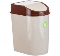 Контейнер для мусора 5л (беж/мрамор): Цвет: Контейнер для мусора 5л (беж/мрамор)
