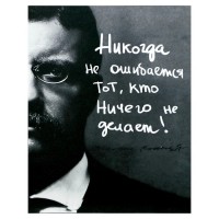 Картина на холсте "Цитата Рузвельта" 38х48 см: 