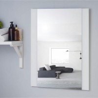 Зеркало , настенное, 67х52см, с декоративными вставками (цвет вставки белый): 