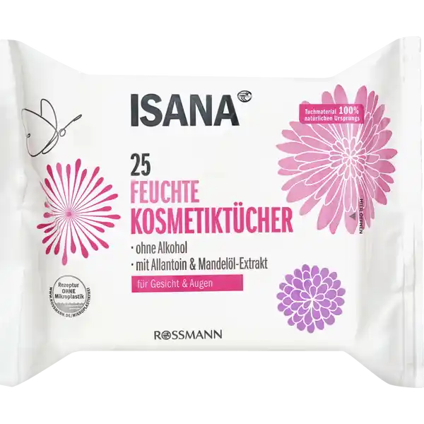 ISANA feuchte Kosmetiktcher: Цвет: Produktbeschreibung und details ISANA feuchte Kosmetiktcher reinigen erfrischen und hinterlassen ein Gefhl von gepflegter Haut Die weichen Tcher reinigen die Haut sanft spenden Feuchtigkeit und entfernen grndlich Verschmutzungen und wasserfestes Makeup Die leichte Formulierung mit hautfreundlichem Mandell und Allantoin hilft dass sich Ihre Haut nicht trocken anfhlt sondern mit Feuchtigkeit versorgt geschmeidig und sauber Die Haut ist gut fr den nchsten Schritt in Ihrer tglichen Reinigungsroutine vorbereitet Perfekt auch fr unterwegs Kontaktdaten Dirk Rossmann GmbH Isernhgener Strae   Burgwedel wwwrossmannde Testurteile Qualittssiegel ampamp Verbandszeichen Anwendung und Gebrauch Mit dem Reinigungstuch sanft ber Gesicht und die geschlossenen Augen streichen bis alle Rckstnde entfernt sind Fr alle Hauttypen geeignet insbesondere auch fr trockene Haut Gebrauch Aufbewahrung und Verwendung Aufbewahrungs und Verwendungsbedingungen Trocken lagern Inhaltsstoffe Aqua Olus Oil Amygdalus Dulcis Oil Glycerin Isohexadecane Dimethicone CocoGlucoside Allantoin Carbomer Parfum Sodium Hyaluronate Sodium Gluconate Sodium Hydroxide Phenoxyethanol Benzoic Acid Dehydroacetic Acid
https://www.rossmann.de/de/make-up-isana-feuchte-kosmetiktuecher/p/4305615679426