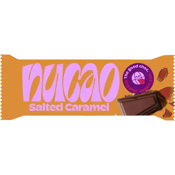 Nucao Bio Schokoladen-Riegel Salted Caramel: Цвет: Produktbeschreibung und details Luxurises Karamel feinstes Meersalz leckerste Zartbitterschokolade Dieser Riegel msste eigentlich verboten werden nucao Salted Caramel ist die perfekte Fusion aus sem Karamel und einem zarten bisschen Meersalz umhllt von wahnsinnig leckerer Zartbitterschokolade Noch nie war es so lecker das Richtige zu tun Denn alle nucaoProdukte sind bio vegan und fair Noch dazu untersttzt du mit jedem nucao das BillionTreeProject mit Projekten in Madagaskar und Nepal Ach und Plastik suchst du in der Verpackung vergebens Fhlt sich gut an oder Ist es auch Lebensmittelunternehmer Name the nu company GmbH Adresse Naumburger Strae   Leipzig wwwthenucompanycom Bio Zertifikat CHBIO UrsprungslandHerkunftsort EUNichtEULandwirtschaft Testurteile Qualittssiegel ampamp Verbandszeichen Rechtlich vorgeschriebene Produktbezeichnung BioZartbitterschokoladenriegel mit Karamellstckchen  und Salz Zutaten Kakaomasse Zucker Kakaobutter gemahlene HASELNSSE  Salz Emulgator Sonnenblumenlecithine Bourbon Vanilleextrakt Kann Spuren von MANDELN und MILCH enthalten aus kontrolliert biologischem Anbau Nhrwerte Durchschnittliche Nhrwertangaben pro  g Energie  kj   kcal Fett  g davon  gesttigte Fettsuren  g Kohlenhydrate  g davon  Zucker  g Ballaststoffe  g Eiwei  g Salz  g Gebrauch Aufbewahrung und Verwendung Aufbewahrungs und Verwendungsbedingungen Khl und trocken lagern
https://www.rossmann.de/de/lebensmittel-nucao-bio-schokoladen-riegel-salted-caramel/p/4262378220602