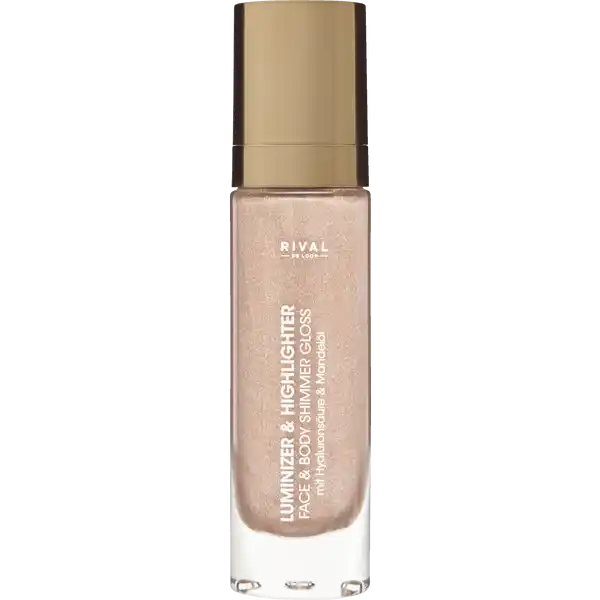 RIVAL DE LOOP Luminizer & Highlighter: Цвет: https://www.rossmann.de/de/make-up-rival-de-loop-luminizer-und-highlighter/p/4305615896588
Produktbeschreibung und details Schimmernde Glow Cream fr Gesicht und Krper Mit Hyaluronsure und Mandell Kontaktdaten Dirk Rossmann GmbH Isernhgener Strae   Burgwedel Inhaltsstoffe Isododecane Isoeicosane Synthetic Fluorphlogopite Silica Dimethyl Silylate Mica EthylenePropyleneStyrene Copolymer ButyleneEthyleneStyrene Copolymer Lauryl PEGPPG Methicone Parfum Caprylyl Glycol Phenoxyethanol Tocopheryl Acetate Calcium Aluminum Borosilicate Hexylene Glycol Isohexadecane Silica Tin Oxide BHT Sodium Hyaluronate Xanthan Gum Tripeptide Citronellol CI  CI  CI