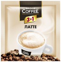 «Bridge Coffee», напиток кофейный 3 в 1 Латте, 20г (упаковка 40шт.): 