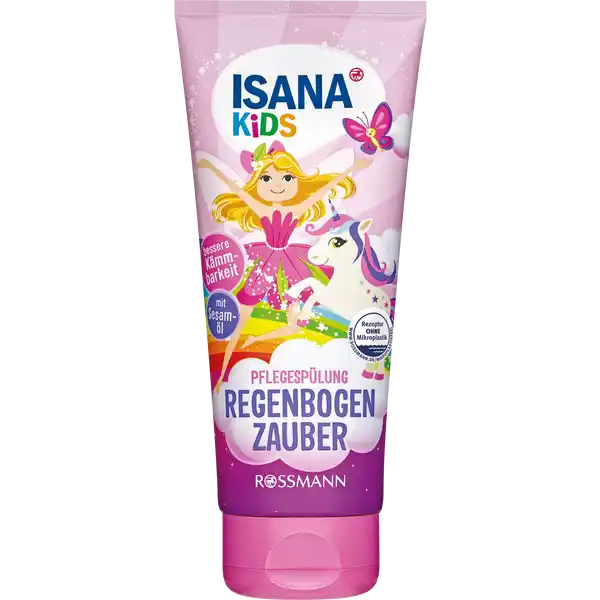 ISANA KiDS Pflegesplung: Цвет: https://www.rossmann.de/de/baby-und-spielzeug-isana-kids-pflegespuelung/p/4305615512167
Produktbeschreibung und details ISANA KIDS Pflegesplung Regenbogenzauber Kontaktdaten Dirk Rossmann GmbH Isernhgener Strasse   Burgwedel UrsprungslandHerkunftsort Deutschland Testurteile Qualittssiegel ampamp Verbandszeichen Anwendung und Gebrauch Die Pflegesplung ist fr die tgliche Anwendung geeignet Dafr die Splung im nassen Haar verteilen und etwa zwei Minuten einwirken lassen Danach grndlich mit Wasser aussplenDiese Rezeptur ist zu   ohne Mikroplastik Gebrauch Aufbewahrung und Verwendung Aufbewahrungs und Verwendungsbedingungen Vor direkter Sonneneinstrahlung schtzen und bei Raumtemperatur lagern Inhaltsstoffe Aqua Cetearyl Alcohol GlycerinSesamum Indicum Seed Oil Behentrimonium Methosulfate Panthenol Cetrimonium Chloride Citric Acid Sodium Benzoate Potassium Sorbate Parfum Warnhinweise und wichtige Hinweise Warnhinweise Nicht notwendig