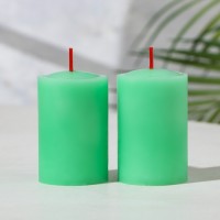 Набор свечей-столбиков 2 шт, 4х6 см, сандал: 