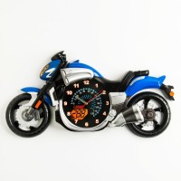 Детские настенные часы "Мотоцикл", плавный ход, 57 х 30 см, циферблат 16 см: 