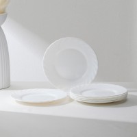Набор пирожковых тарелок Luminarc TRIANON, d=16 см, стеклокерамика, 6 шт, цвет белый: Цвет: Посуда Luminarc из стеклокерамики - прекрасный образец классической белой посуды. Без такой посуды не обойдется ни одна кухня - она универсальна. Такие изделия можно использовать каждый день, а также по особенным случаям в праздничной сервировке.<b>Преимущества:</b>Набор пирожковых тарелок выполнен из высококачественных и прочных материалов;Посуда будет красиво смотреться на столе, порадует и гостей, и хозяев дома;Тарелки придадут любому вечеру элемент изысканности.</li></ul>Можно использовать в СВЧ, мыть в посудомоечной машине.
